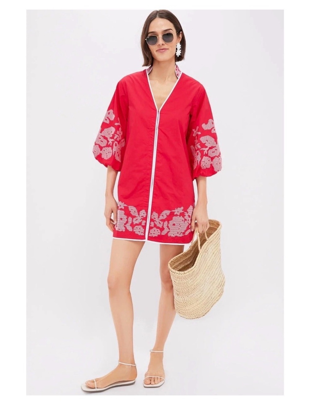 Tuckernuck Hyacinth House red embroidered dress - Picture 6 of 7